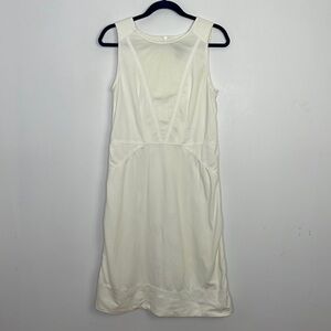 Pink Tartan stitching tailoring white dress